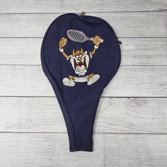 VTG Tennis Racket Cover Looney Tunes‎ Taz 1994 Warner Brothers - Picture 2 of 3